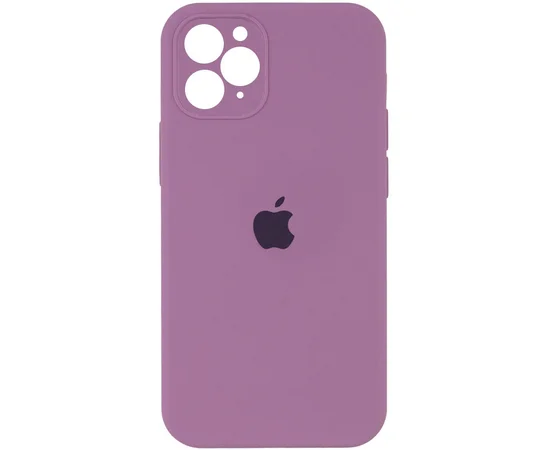 Чехол Silicone Case Square Full Camera Protective (AA) для Apple iPhone 11 Pro (5.8") Лиловый / Lilac Pride
