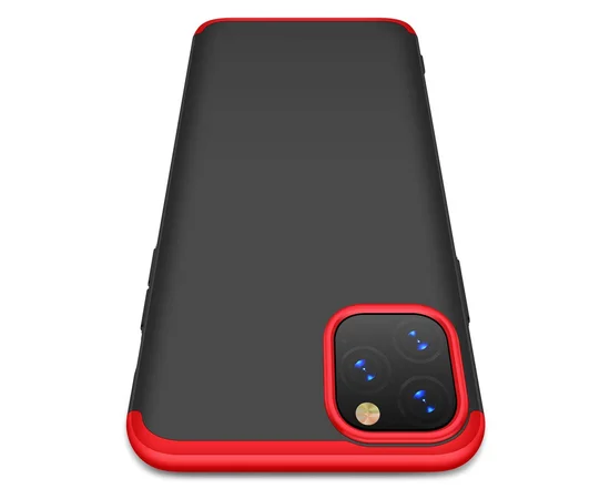 Пластиковая накладка GKK LikGus 360 градусов для Apple iPhone 11 Pro (5.8") Черный / Красный