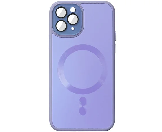 Чехол TPU+Glass Sapphire Midnight with MagSafe для Apple iPhone 11 Pro (5.8") Сиреневый / Dasheen