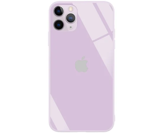 TPU+Glass чехол GLOSSY Logo Full camera (opp) для Apple iPhone 11 Pro (5.8") Сиреневый