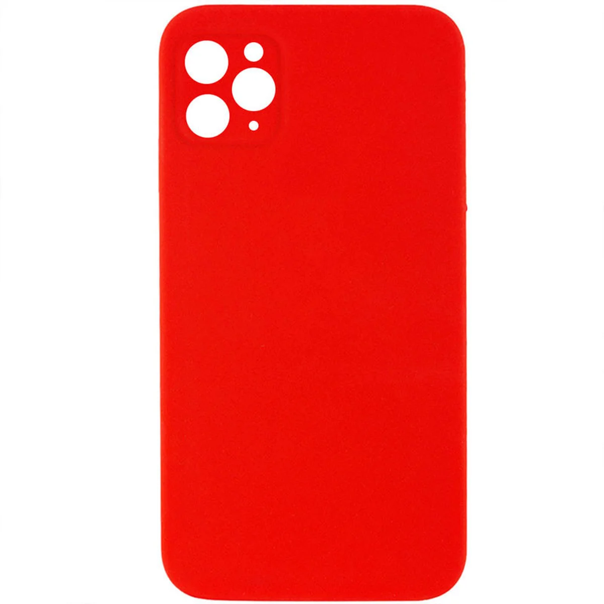 Чехол Silicone Case Lakshmi Square Full Camera для Apple iPhone 11 Pro (5.8") Красный / Red