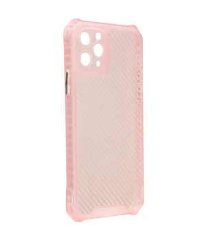 Чехол TPU Ease Carbon color series для Apple iPhone 11 Pro (5.8") Розовый / Прозрачный