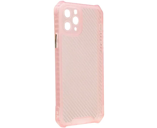 Чехол TPU Ease Carbon color series для Apple iPhone 11 Pro (5.8") Розовый / Прозрачный