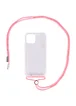 Чехол TPU Crossbody Transparent для Apple iPhone 11 Pro (5.8") Розовый