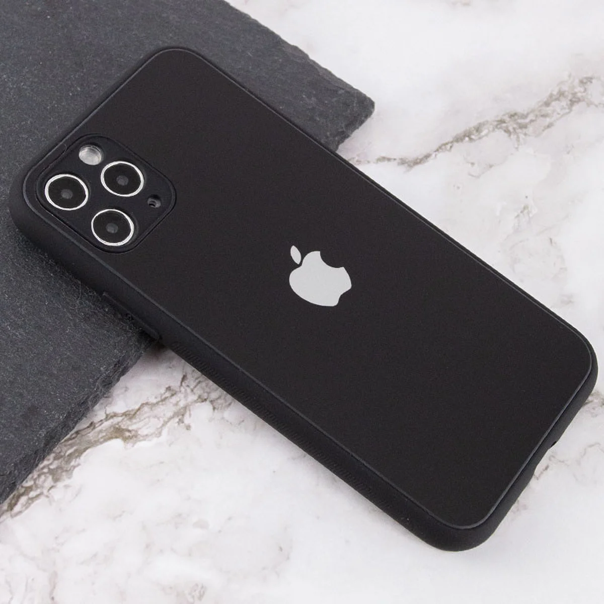 TPU+Glass чехол Matte Candy Full camera для Apple iPhone 11 Pro (5.8") Черный