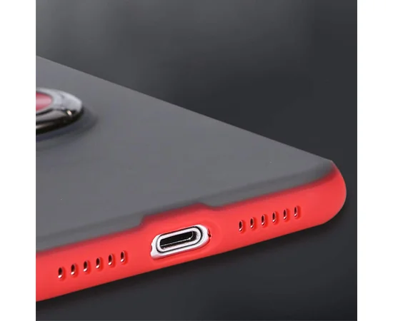 TPU-PC чехол Deen Shadow Ring series для Apple iPhone 11 Pro (5.8") Красный
