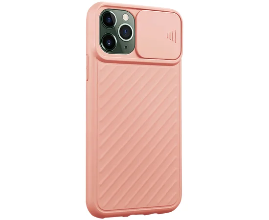 Чехол Camshield TPU со шторкой защищающей камеру для Apple iPhone 11 Pro (5.8") Розовый / Pink Sand