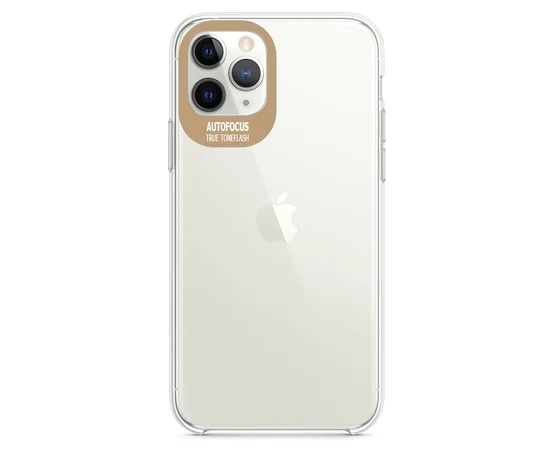 TPU чехол Epic clear flash для Apple iPhone 11 Pro (5.8") Бесцветный / Золотой