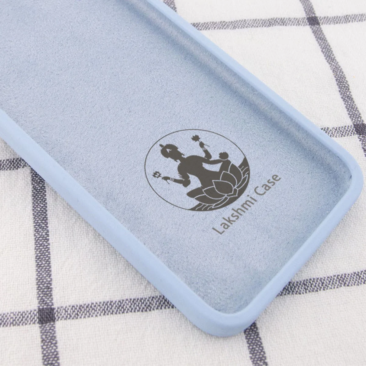 Чехол Silicone Case Lakshmi Square Full Camera для Apple iPhone 11 Pro (5.8") Голубой / Mist blue
