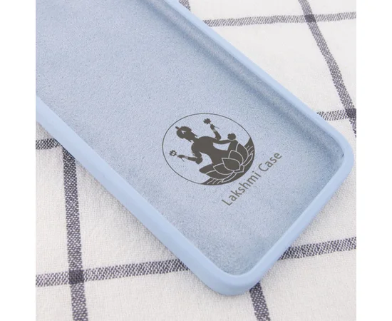 Чехол Silicone Case Lakshmi Square Full Camera для Apple iPhone 11 Pro (5.8") Голубой / Mist blue