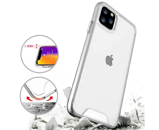 Чехол TPU Space Case transparent для Apple iPhone 11 Pro (5.8") Прозрачный