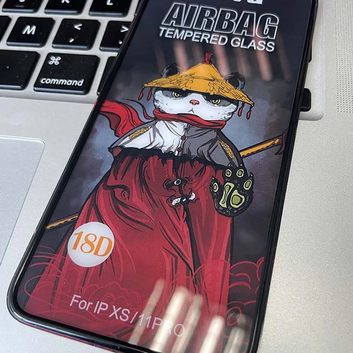 Защитное 2.5D стекло Weva AirBag (тех.пак) для Apple iPhone 11 Pro / X / XS (5.8") Черный