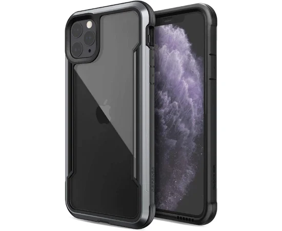 Чехол Defense Shield Series (TPU+Metal+PC) для Apple iPhone 11 Pro (5.8") Черный