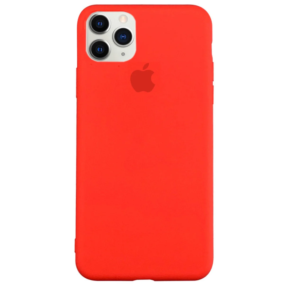 Чехол Silicone case (A) (с закрытым низом) для Apple iPhone 11 Pro (5.8") Красный / Red