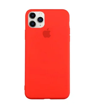 Чохол Silicone case (A) (з закритим низом) для Apple iPhone 11 Pro (5.8 ") Червоний / Red