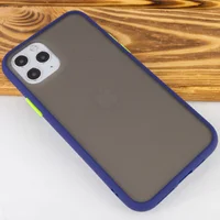 TPU+PC чехол Color Buttons для Apple iPhone 11 Pro (5.8") Синий
