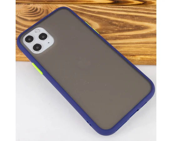 TPU+PC чехол Color Buttons для Apple iPhone 11 Pro (5.8") Синий