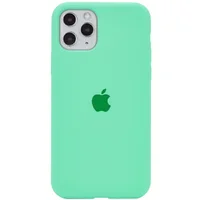 Чехол Silicone case (A) (с закрытым низом) для Apple iPhone 11 Pro (5.8") Зеленый / Spearmint