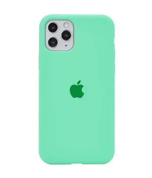 Чохол Silicone case (A) (з закритим низом) для Apple iPhone 11 Pro (5.8 ") Зелений / Spearmint