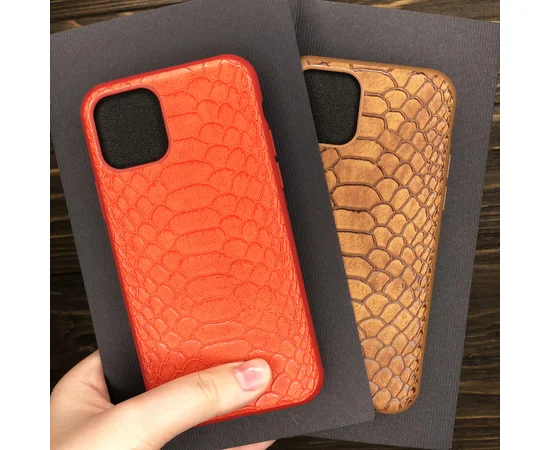 Кожаная накладка VORSON Snake series для Apple iPhone 11 Pro (5.8") Красный