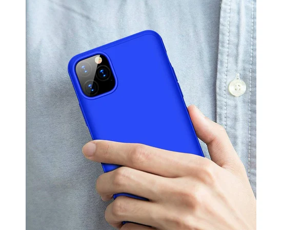 Пластиковая накладка GKK LikGus 360 градусов для Apple iPhone 11 Pro (5.8") Синий
