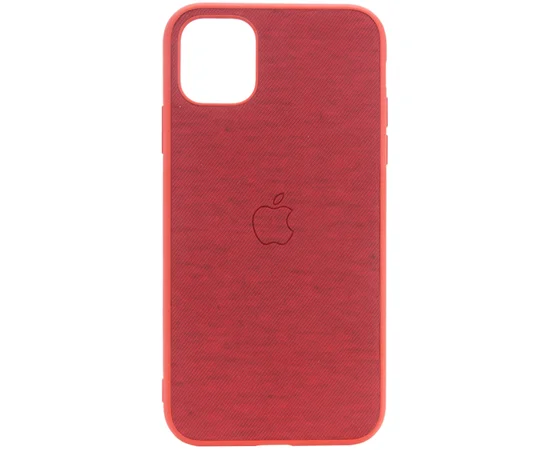 TPU чехол Textile Logo для Apple iPhone 11 Pro (5.8") Красный