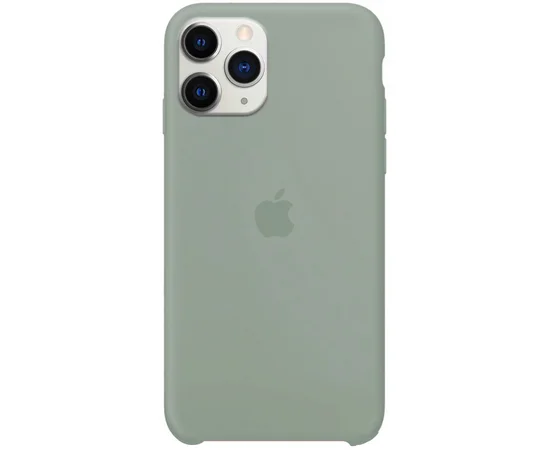 Чехол Silicone Case (AA) для Apple iPhone 11 Pro (5.8") Серый / Mist Blue