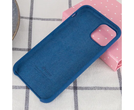 Чехол Silicone case (A) для Apple iPhone 11 Pro (5.8") Синий /  Blue Cobalt