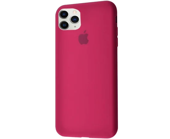Чехол Silicone case (A) (с закрытым низом) для Apple iPhone 11 Pro (5.8") Красный / Dragon Fruit