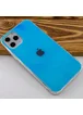TPU+Glass чехол Gradient Rainbow с лого для Apple iPhone 11 Pro (5.8") Голубой