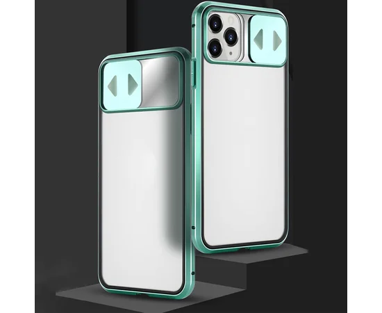 Чехол Camshield 360 Metall+Glass со шторкой для камеры для Apple iPhone 11 Pro (5.8") Зеленый