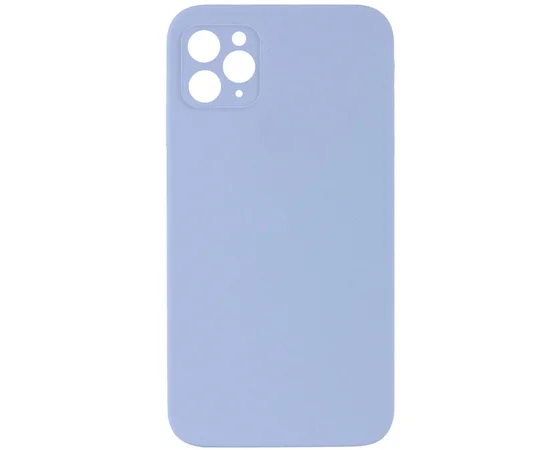 Чехол Silicone Case Lakshmi Square Full Camera для Apple iPhone 11 Pro (5.8") Голубой / Mist blue