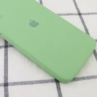 Чехол Silicone Case Square Full Camera Protective (AA) для Apple iPhone 11 Pro (5.8") Мятный / Mint