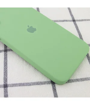 Чехол Silicone Case Square Full Camera Protective (AA) для Apple iPhone 11 Pro (5.8") Мятный / Mint