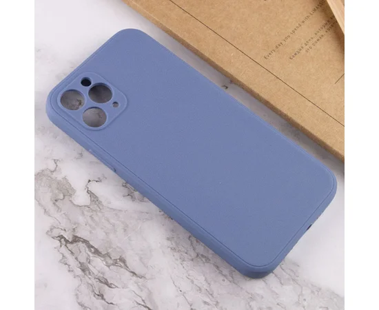 Силиконовый чехол Candy Full Camera для Apple iPhone 11 Pro (5.8") Голубой / Mist blue
