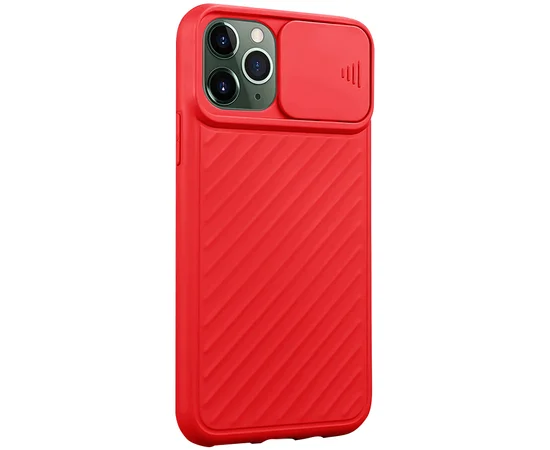 Чехол Camshield TPU со шторкой защищающей камеру для Apple iPhone 11 Pro (5.8") Красный