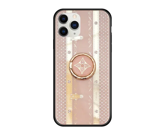 TPU+Glass чехол TYBOMB Bling Line для Apple iPhone 11 Pro (5.8") pink