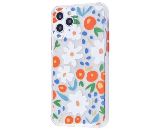 TPU чехол Flowers Colourful для Apple iPhone 11 Pro (5.8") Прозрачный/Ромашки