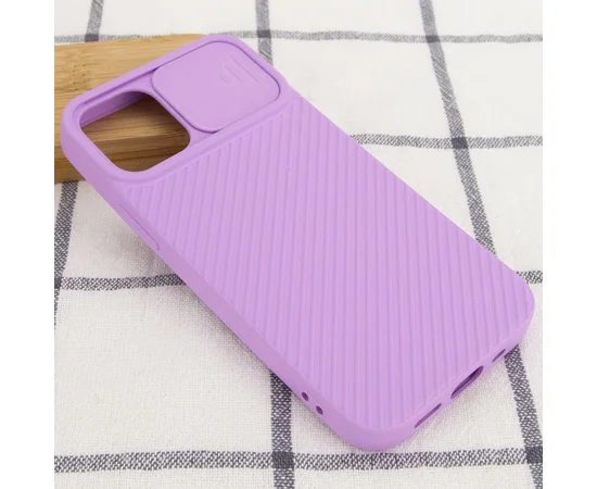 Чехол Camshield Square TPU со шторкой для камеры для Apple iPhone 11 Pro (5.8") Сиреневый