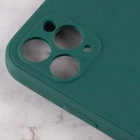 Силиконовый чехол Candy Full Camera для Apple iPhone 11 Pro (5.8") Зеленый / Forest green