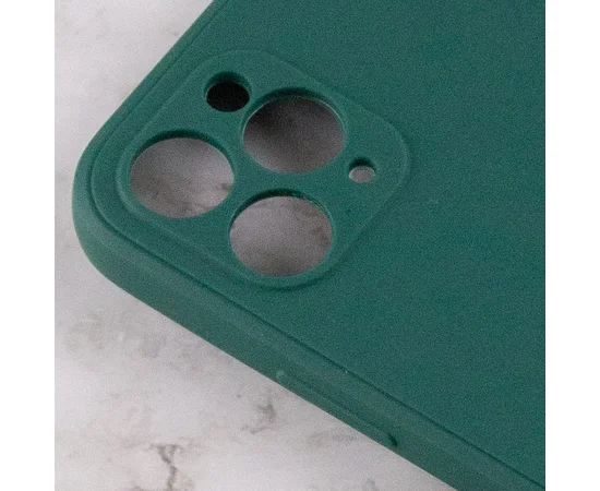 Силиконовый чехол Candy Full Camera для Apple iPhone 11 Pro (5.8") Зеленый / Forest green