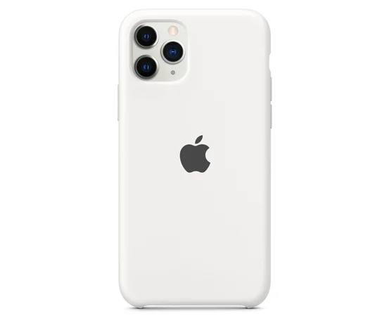 Чехол Silicone case (A) для Apple iPhone 11 Pro (5.8") Белый / White