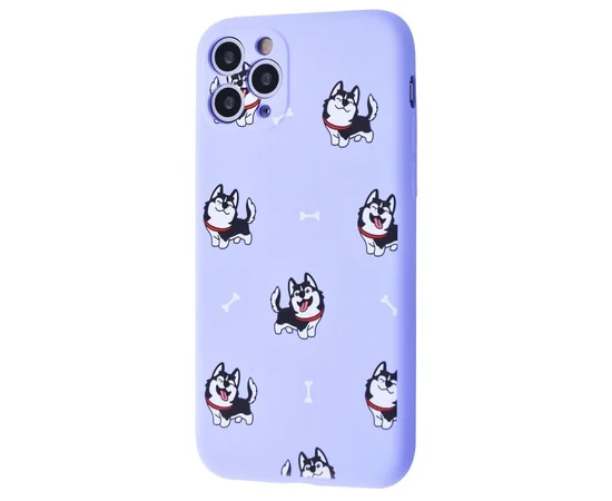 TPU чехол WAVE Fancy для Apple iPhone 11 Pro (5.8") Haski / Light purple