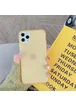 Силиконовый матовый полупрозрачный чехол для Apple iPhone 11 Pro (5.8") Желтый / Yellow