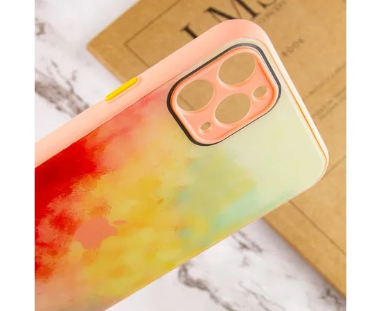 Чехол TPU+Glass Impasto abstract для Apple iPhone 11 Pro (5.8") Red yellow