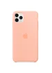 Чехол Silicone case (AAA) для Apple iPhone 11 Pro (5.8") Оранжевый / Grapefruit