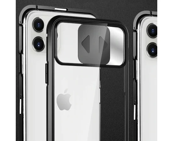 Чехол Camshield 360 Metall+Glass со шторкой для камеры для Apple iPhone 11 Pro (5.8") Черный