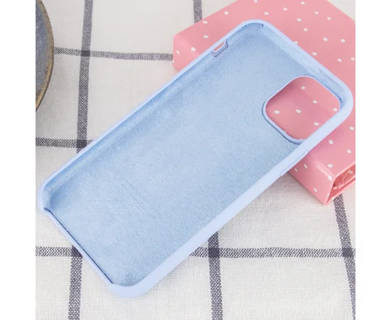 Чехол Silicone Case (AA) для Apple iPhone 11 Pro (5.8") Голубой / Lilas Cream