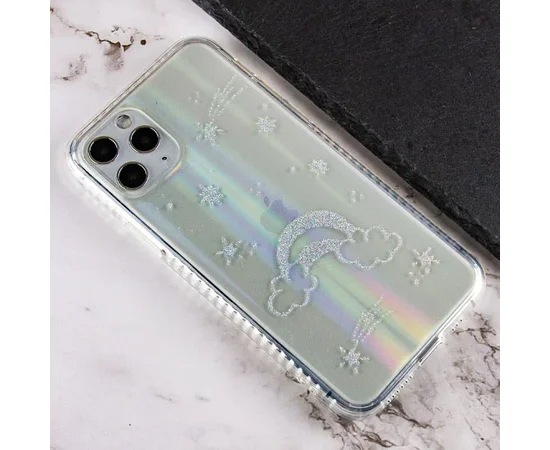 TPU+Glass чехол Aurora Space для Apple iPhone 11 Pro (5.8") Радуга