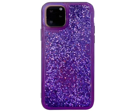 TPU+PC чехол Sparkle (glitter) для Apple iPhone 11 Pro (5.8") Фиолетовый